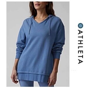 💙NWTS-$80 *ORGANIC COTTON* ATHLETA Sundown Alliance Hoodie Sweatshirt Relaxed